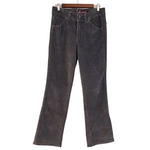GLORIA VANDERBILT CORDUROY ANKLE PANTS GRAY SIZE 8
